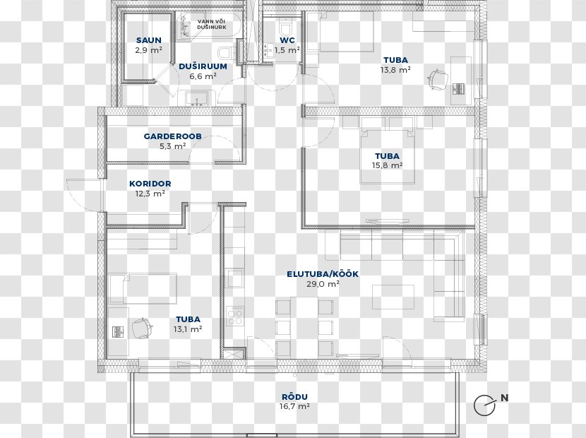 Floor Plan Line - Area - Design Transparent PNG