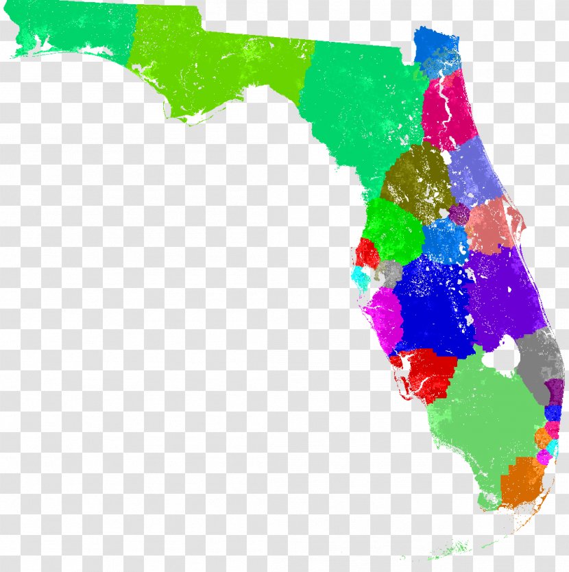 Florida House Of Representatives Map United States Congressional District - Area Transparent PNG