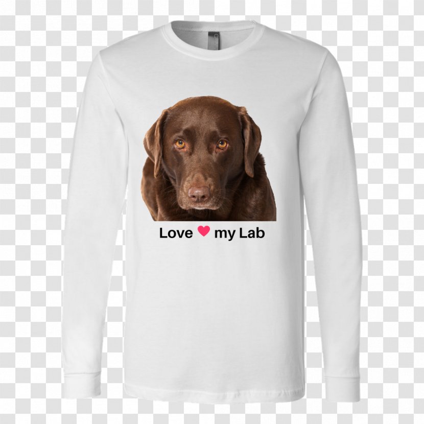 Long-sleeved T-shirt Labrador Retriever Hoodie - Hat - Chocolate Transparent PNG