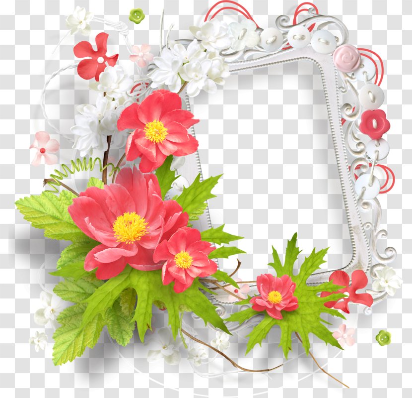 Picture Frames Image Clip Art Flower Frame - Mothers Day Backgrounds Borders Flowers Transparent PNG