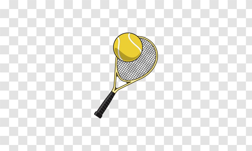 Tennis Racket Accessory Sporting Goods - Yellow Transparent PNG