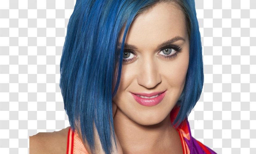 Katy Perry Bob Cut Blue Hair Tracksuit Fashion - Silhouette Transparent PNG