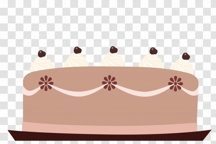 Cartoon Birthday Cake - Decorating - Chocolate Headpiece Transparent PNG