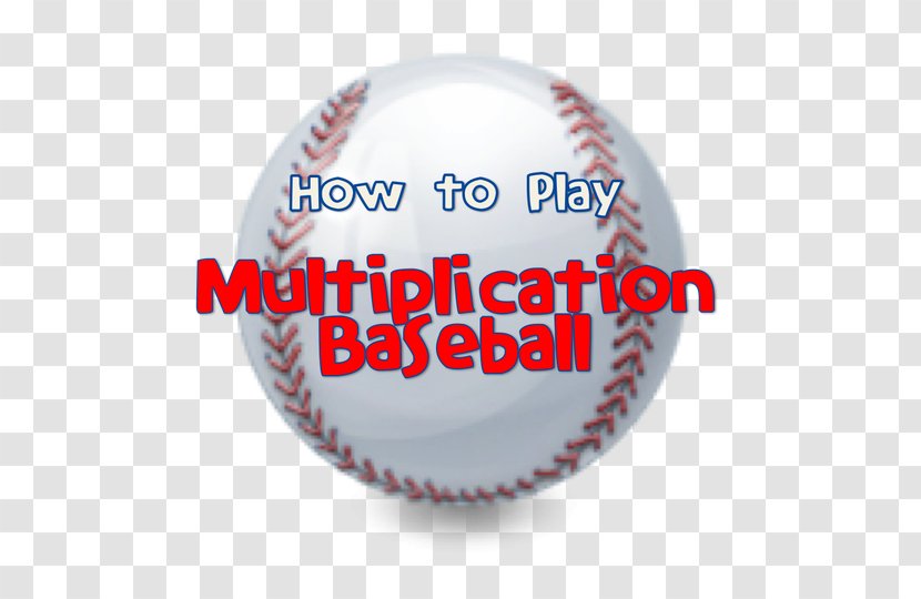 Worksheet Baseball Multiplication Table Mathematics Transparent PNG