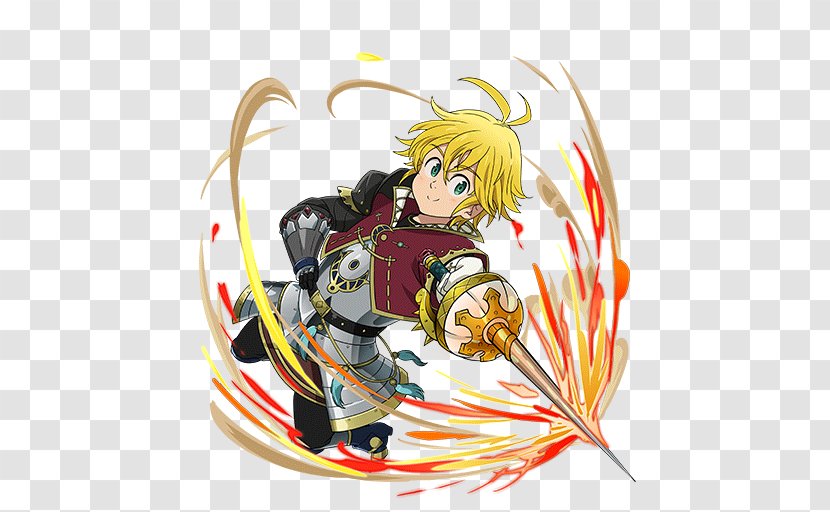 Meliodas The Seven Deadly Sins Knight - Watercolor Transparent PNG