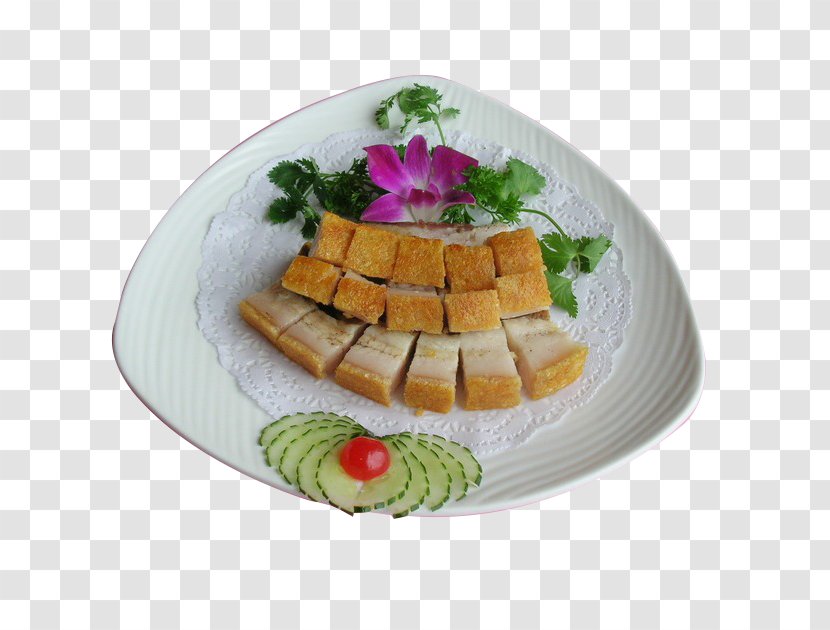 Vegetarian Cuisine Terrine Pork Belly Dish Meat - Macau Burn Transparent PNG