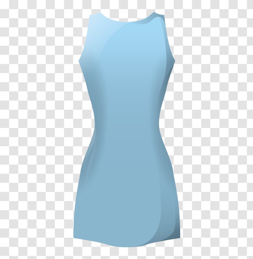 Product Design Sleeve Neck - Turquoise - Netball Blue Transparent PNG