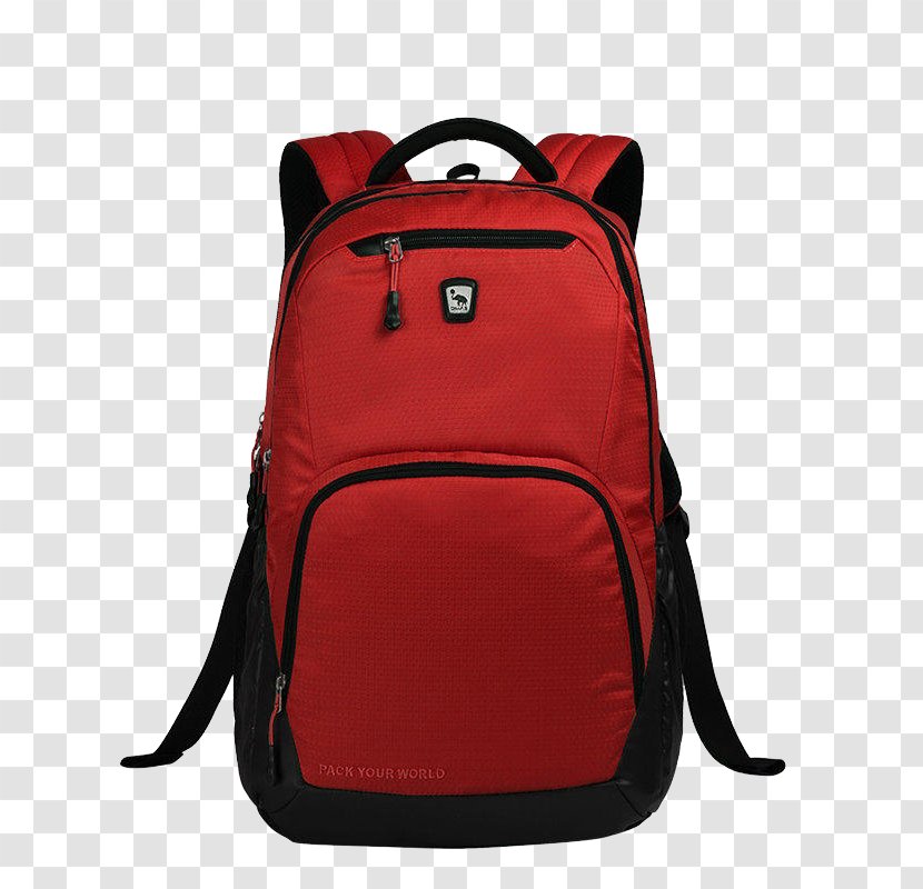 Backpack Handbag Satchel - Brand - Red Bag Transparent PNG