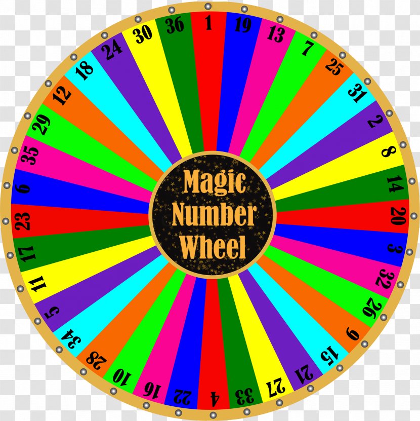 Number Big Six Wheel Lottery Spinning - Compact Disc - Magic Transparent PNG