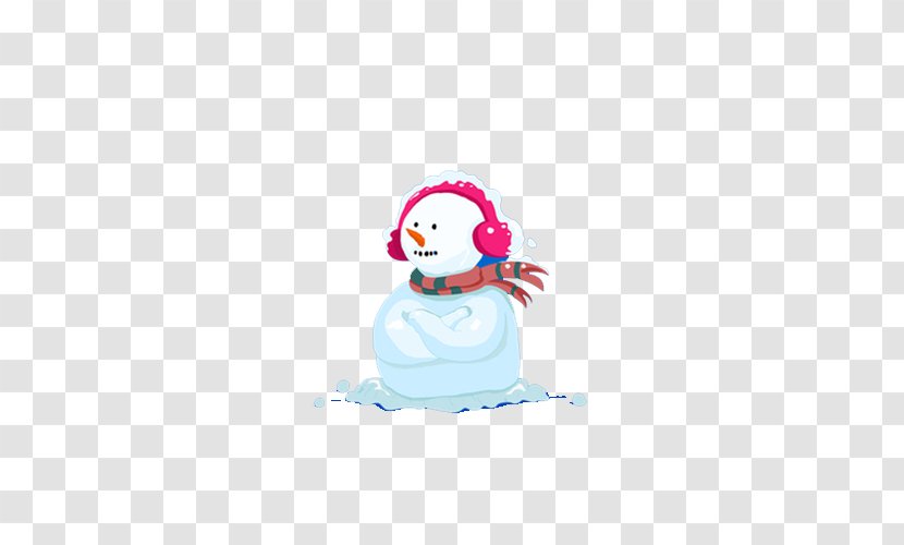 Snowman Illustration - Christmas - Ear Package Transparent PNG