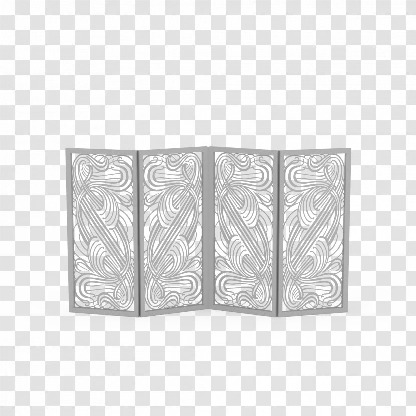 Grey White Pattern - Gray Japanese Screen Transparent PNG