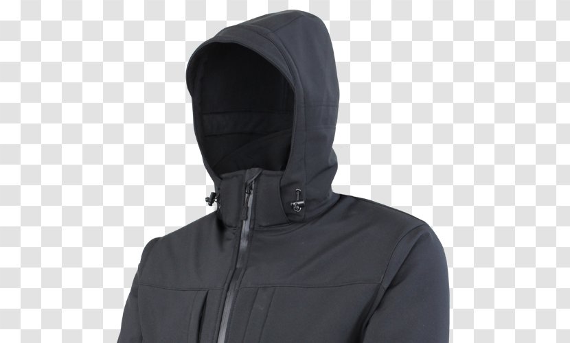 Hoodie Product Design Jacket Neck - Black M - Collection Order Transparent PNG
