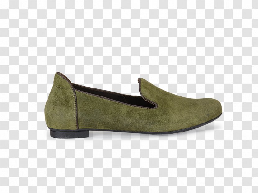 Suede Slip-on Shoe Khaki - Pump - Design Transparent PNG