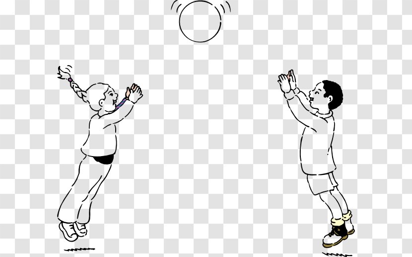 Ball Game Play Catch Clip Art - Flower - Children Playing Transparent PNG