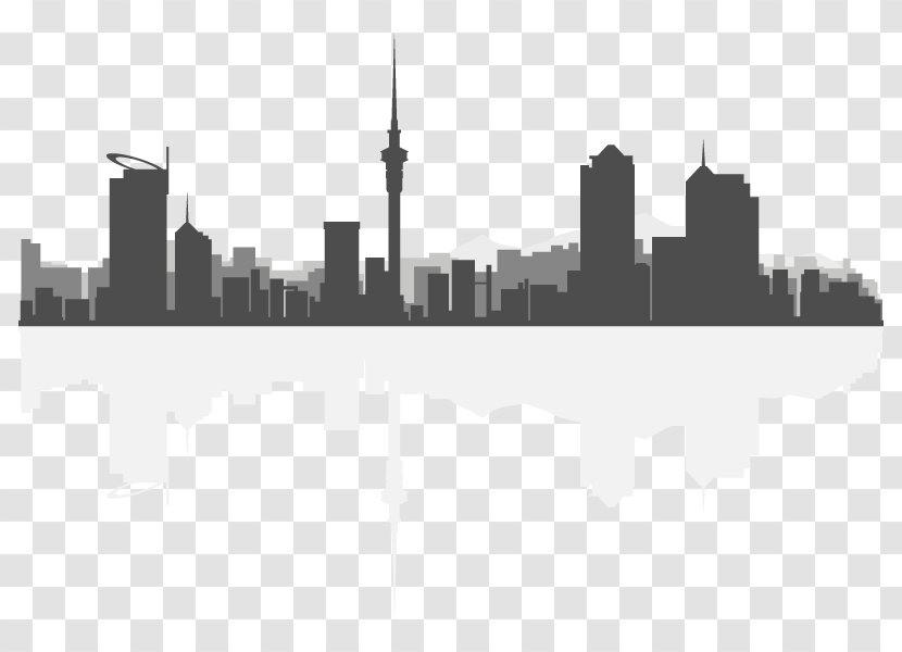 Sky Tower Skyline Stock Photography - Metropolitan Area - Silhouette Transparent PNG