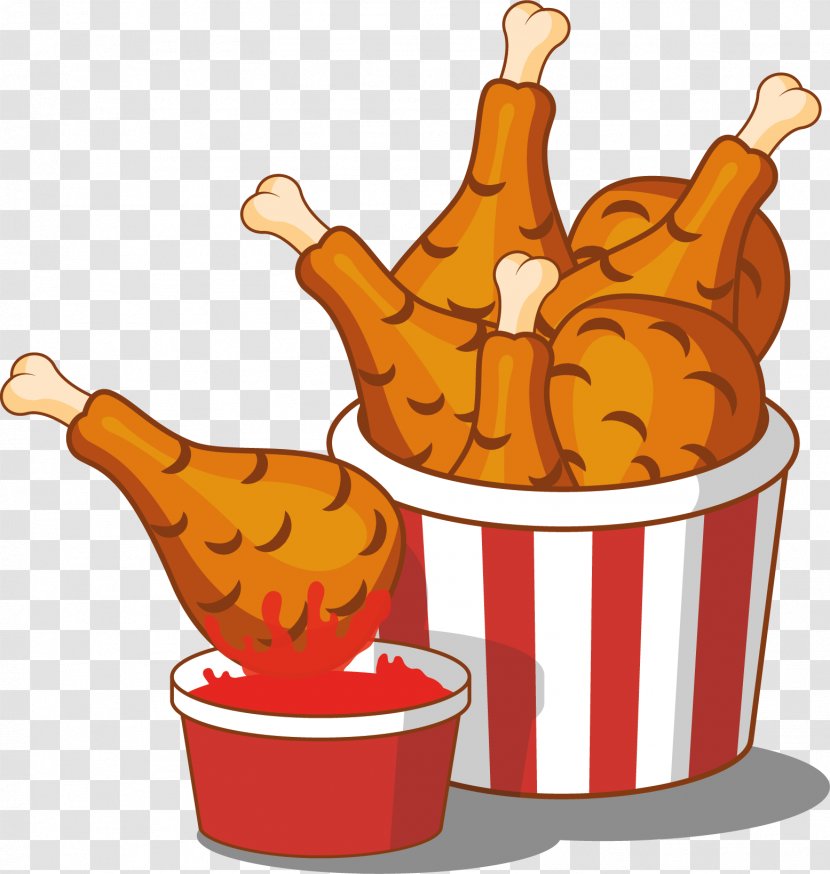 Fried Chicken Hamburger Chocolate Cake Junk Food Buffalo Wing - Whole Family Bucket Transparent PNG