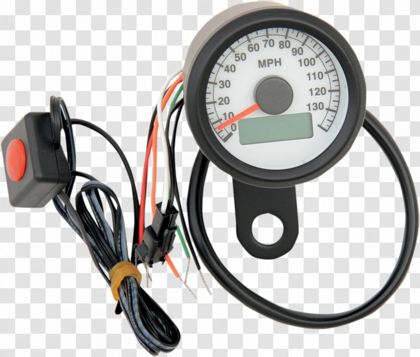 Speedometer Motorcycle Components Car Harley-Davidson - Gauge Transparent PNG
