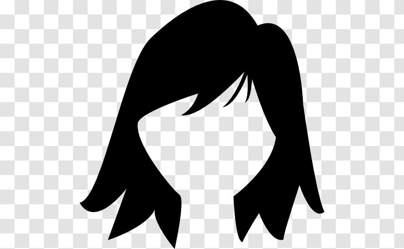 Hairstyle Black Hair Shape - Frame - Shapes Transparent PNG