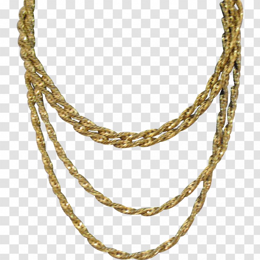 Earring Chain Necklace Jewellery Gold - Bracelet Transparent PNG