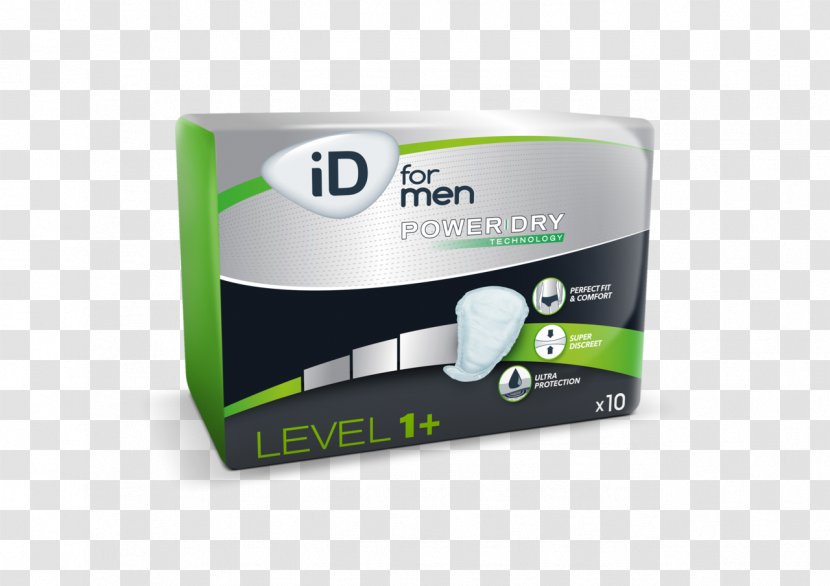 Urinary Incontinence Man TENA Sanitary Napkin Pad - Brand Transparent PNG