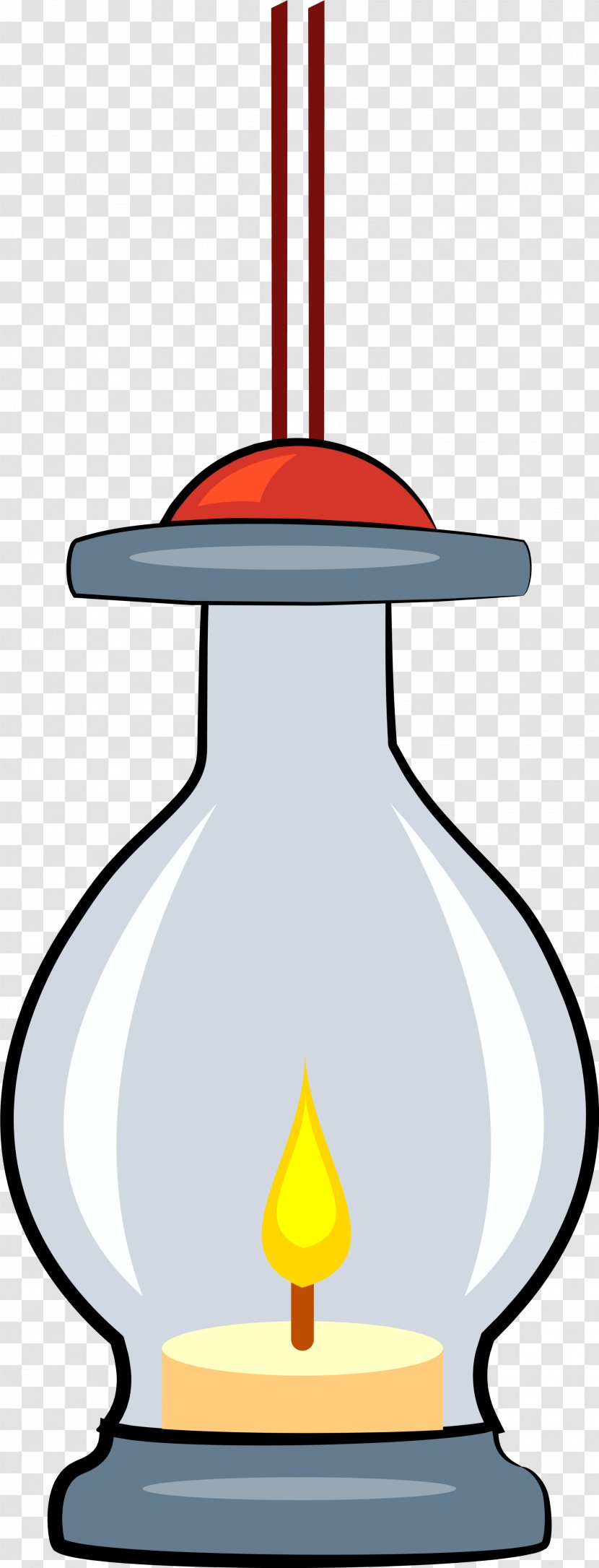 Oil Lamp - Gray Cartoon Transparent PNG