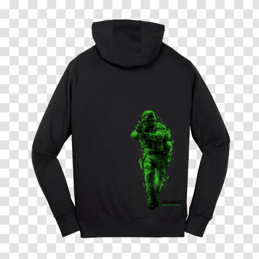 Hoodie T-shirt Call Of Duty 4: Modern Warfare Duty: WWII Remastered - Bluza - Back Transparent PNG
