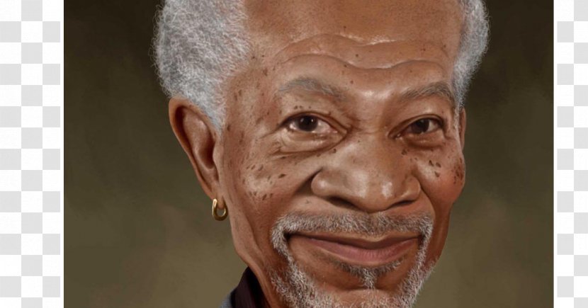 Morgan Freeman Seven Hollywood Actor Caricature Transparent PNG