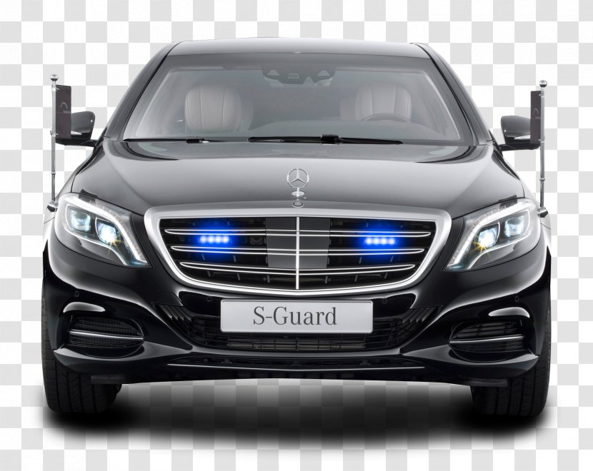 Car Mercedes-Benz S-Class Luxury Vehicle 600 - Sedan - Mercedes Benz S Guard President Black Transparent PNG