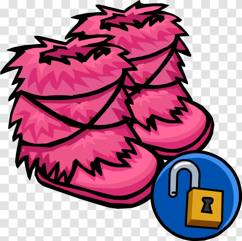 Boot Shoe Club Penguin Pink Slipper - Red Transparent PNG