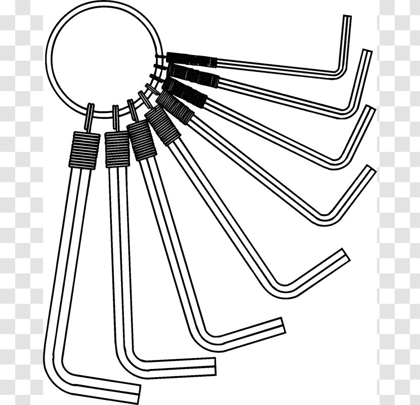 Car Line Angle Technology - Hex Key Transparent PNG