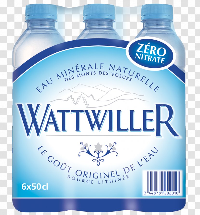 Wattwiller Mineral Water Bottle Fizzy Drinks - Silhouette Transparent PNG