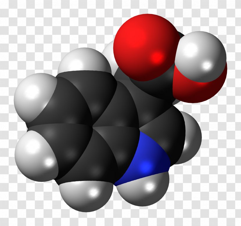 Indole-3-acetic Acid Sphere Space-filling Model - Plant Hormone Transparent PNG