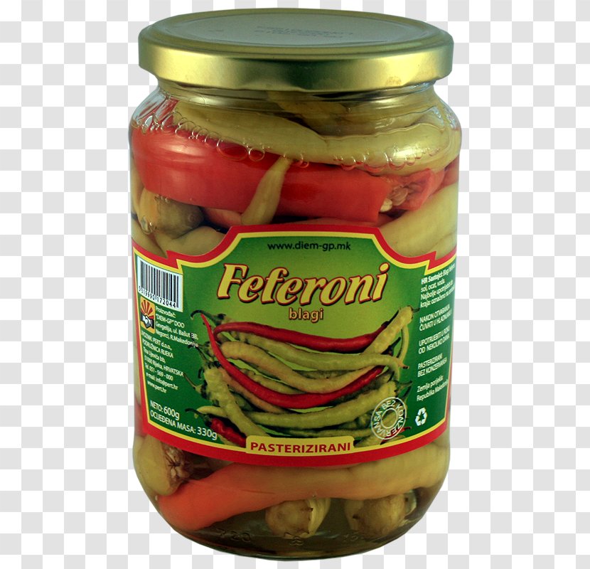 Pickled Cucumber Giardiniera Vegetarian Cuisine Pickling Peperoncino - Bell Peppers And Chili - Crocodille Transparent PNG