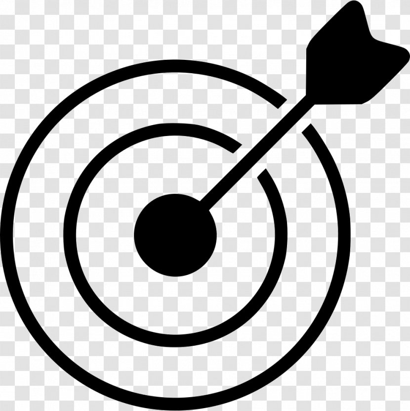 Clip Art Bullseye Target Corporation - Black And White - Goal Icon Transparent PNG