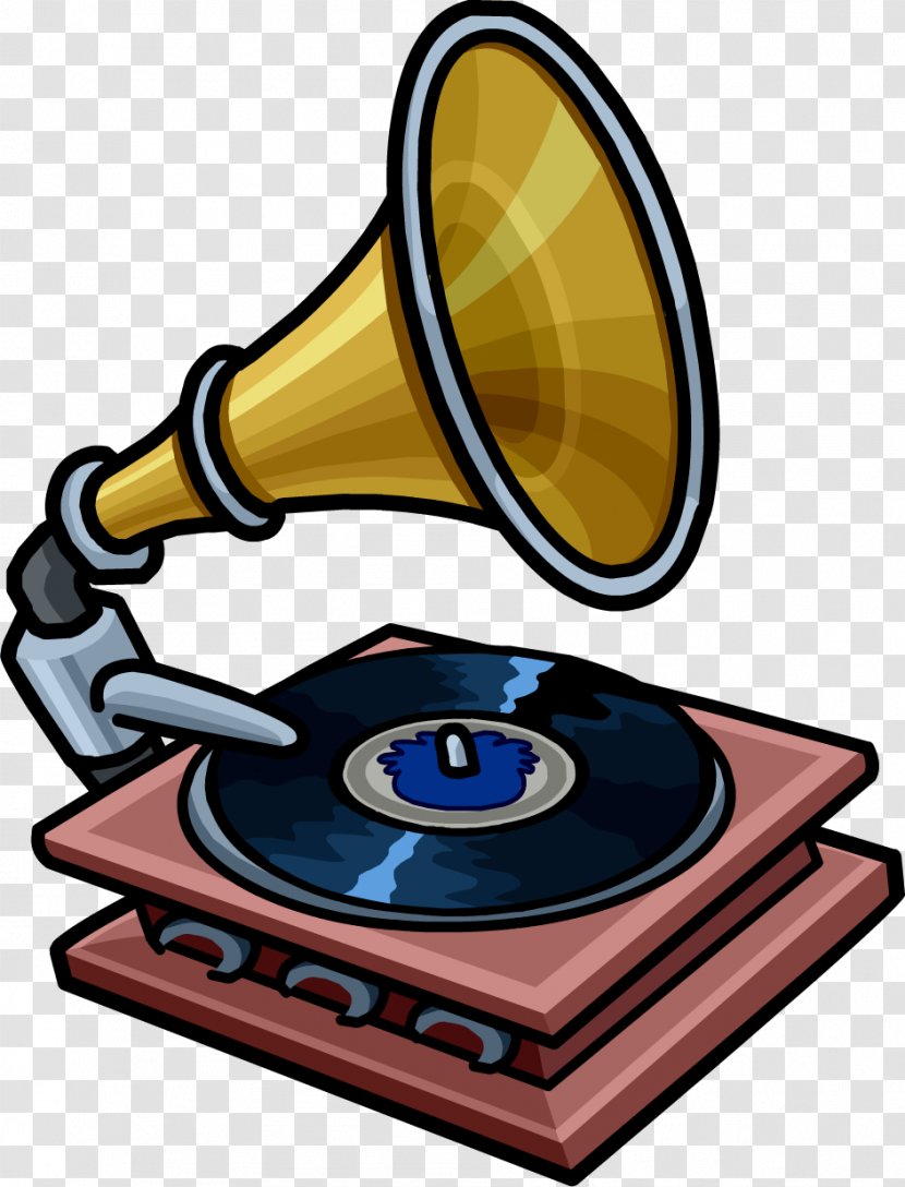 Phonograph Record Sound Recording And Reproduction Gramophone Club Penguin - Watercolor - (3) Transparent PNG