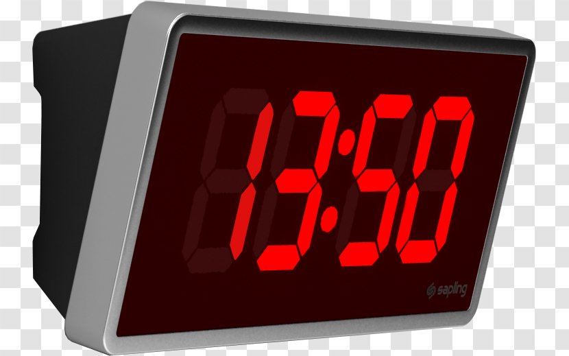 Digital Clock Alarm Clocks Light-emitting Diode Timer - Radio Transparent PNG