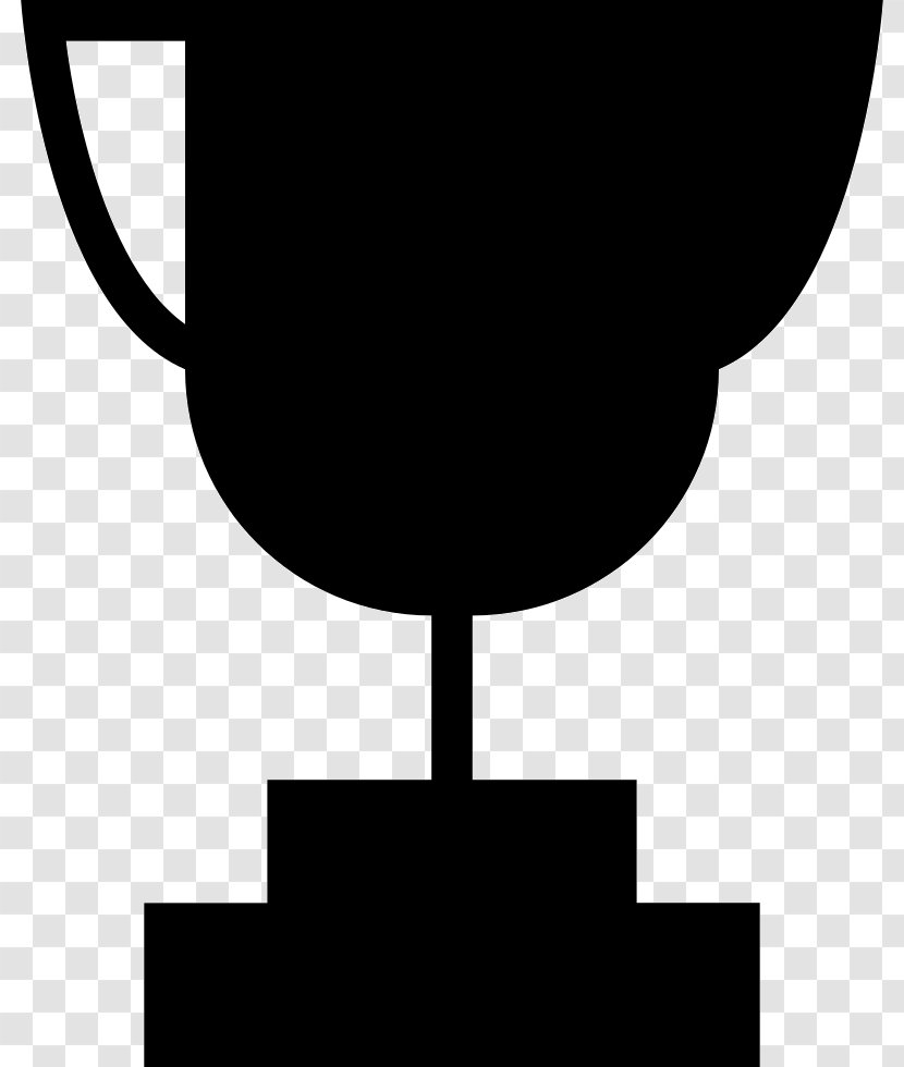 Trophy - Black And White Transparent PNG