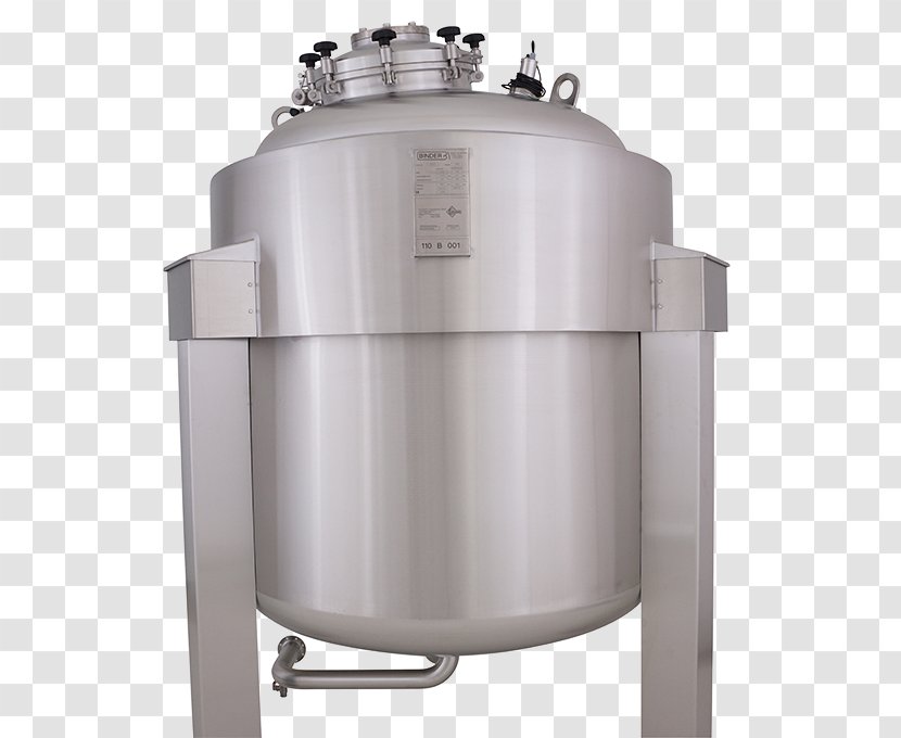 Bioreactor Pressure Vessel BINDER Chemical Substance Stainless Steel Transparent PNG