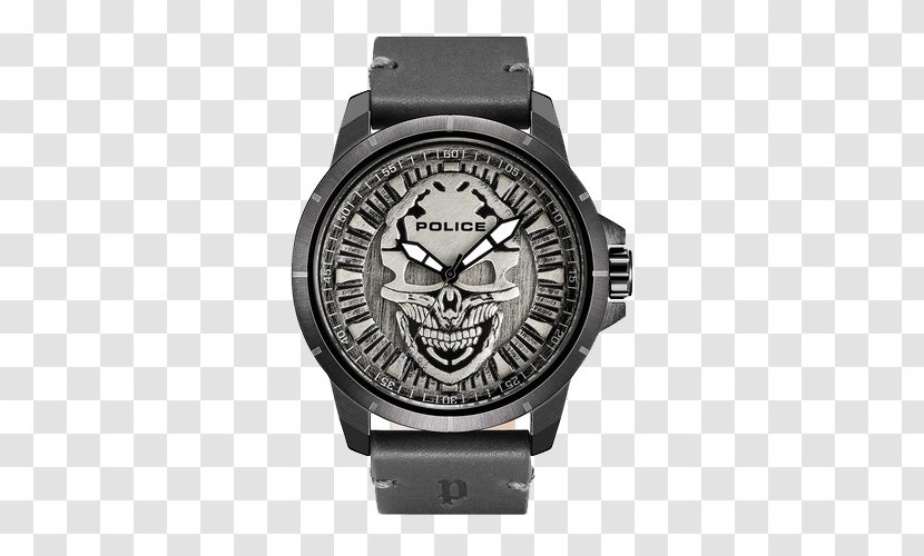 Watch Strap Police Quartz Clock Brand - Men's Transparent PNG