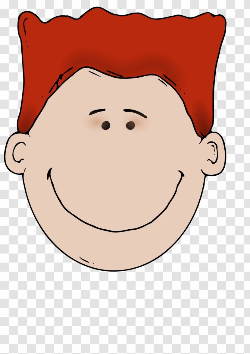 Red Hair Smiley Clip Art Transparent PNG