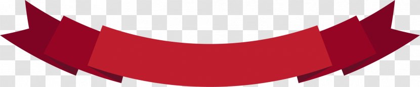 Red Banner Pongee - Ribbon - The Transparent PNG