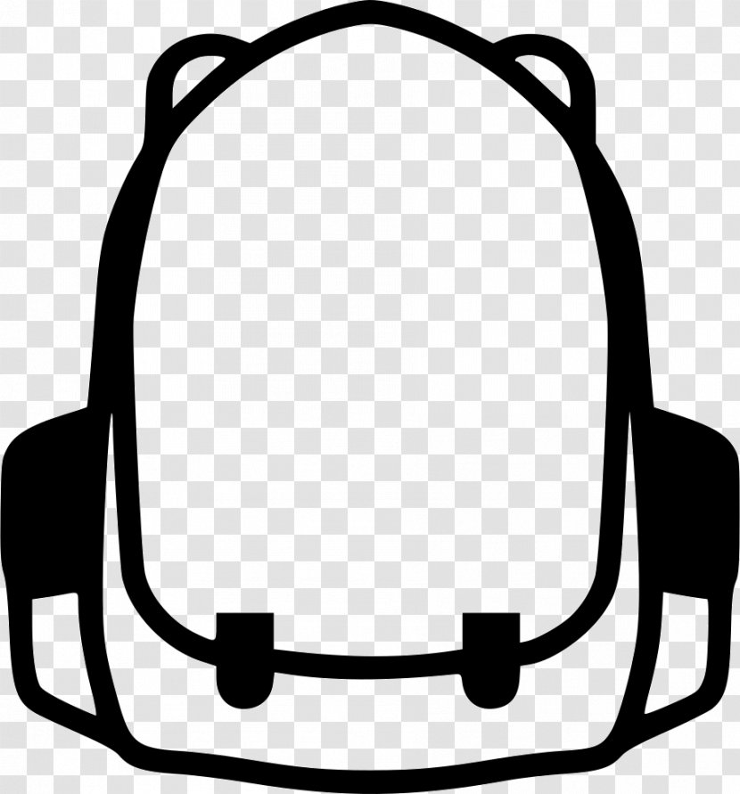 Clip Art Product Line - Black And White - Backpack Icon Transparent PNG