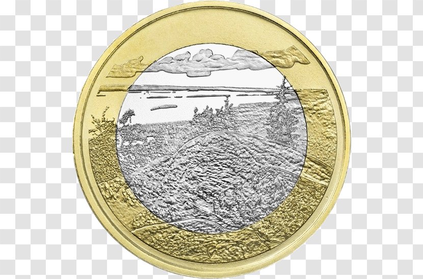 Koli National Park Commemorative Coin 5 Euro Note - Cash Transparent PNG