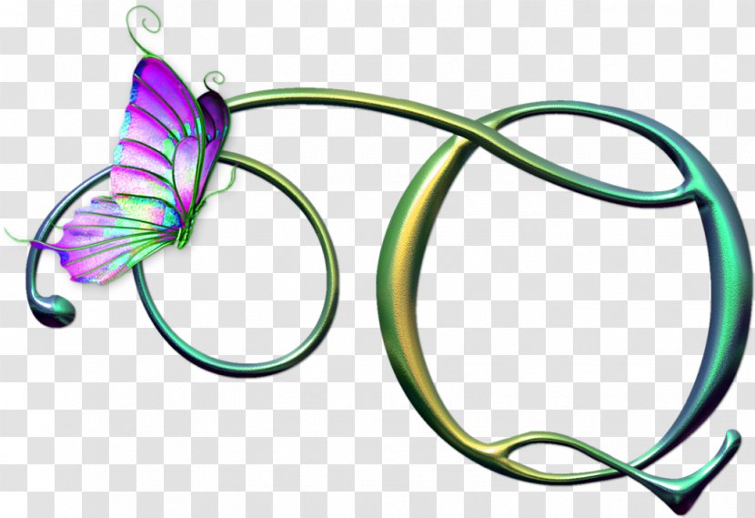 Butterfly Letter Alphabet - Flower - Q Transparent PNG