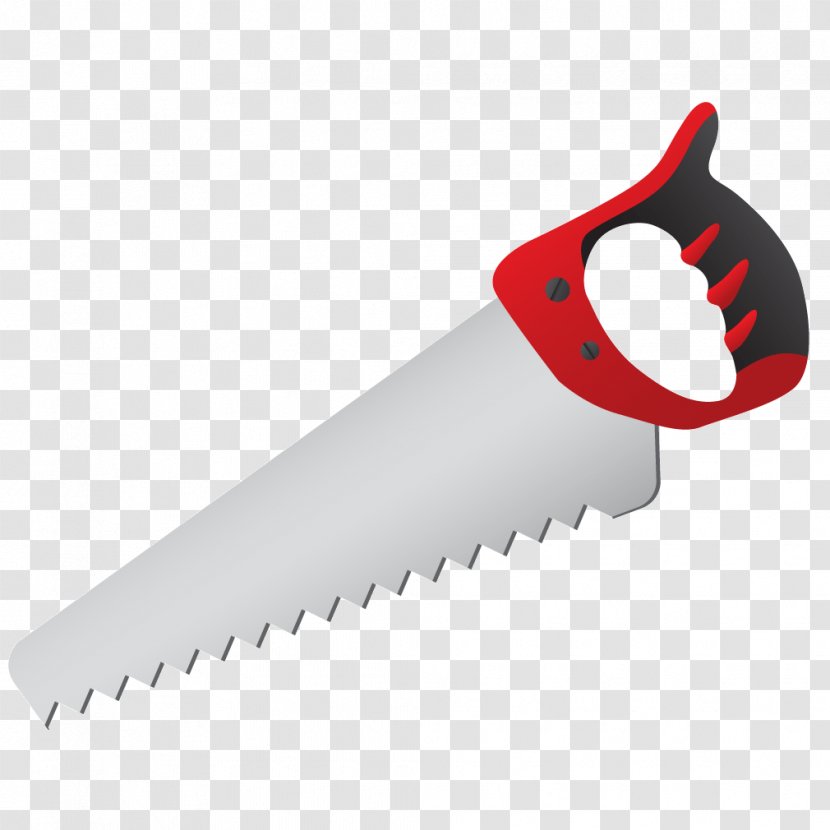 Tool Icon - Metallic Red Chainsaw Transparent PNG