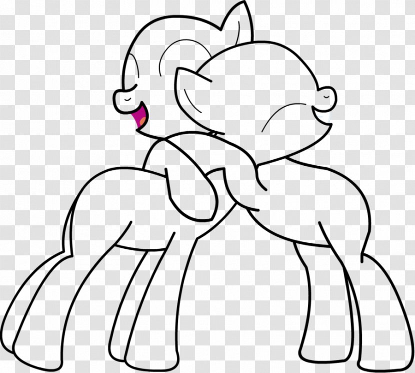 Pony Hug Drawing Clip Art - Tree - Pictures Of People Hugging Transparent PNG