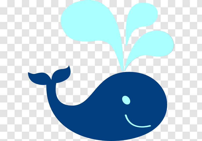 Whale Blue Clip Art - Marine Mammal - Teal Transparent PNG