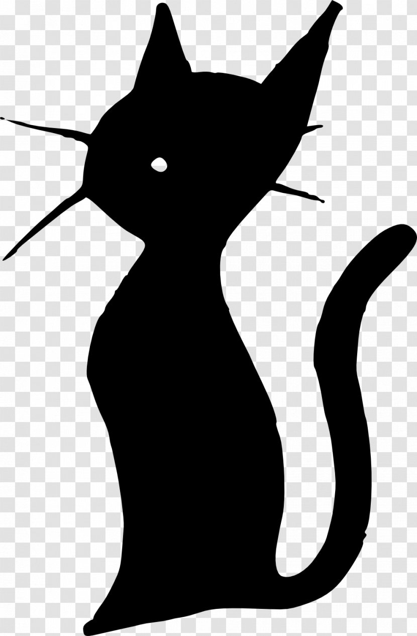 Cat Kitten Silhouette Paintbrush Clip Art - Carnivoran - Whisk Transparent PNG