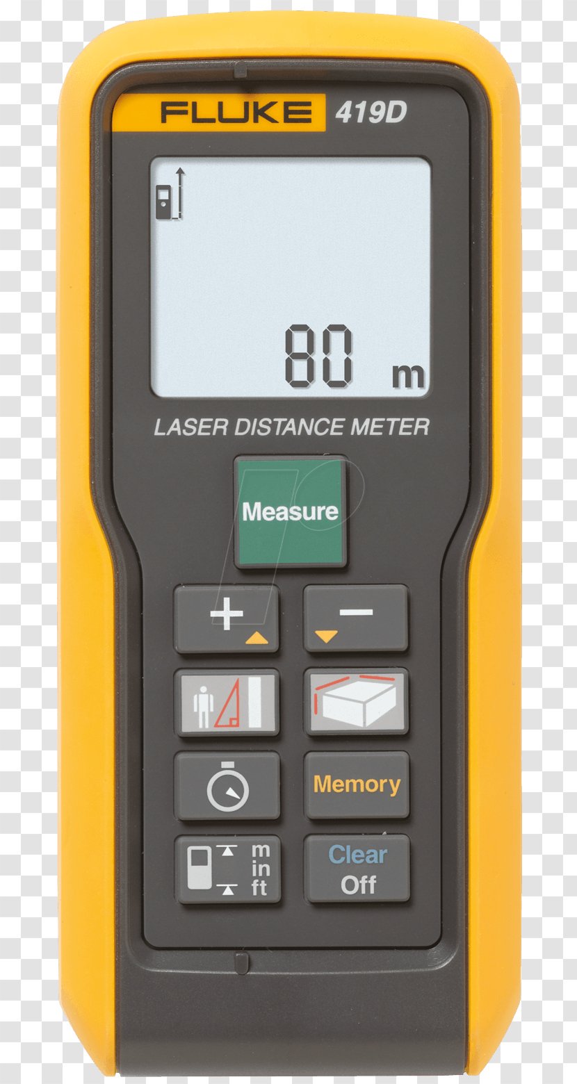 Fluke Corporation Laser Rangefinder Malaysia Multimeter Measurement - Electronics - Accessory Transparent PNG