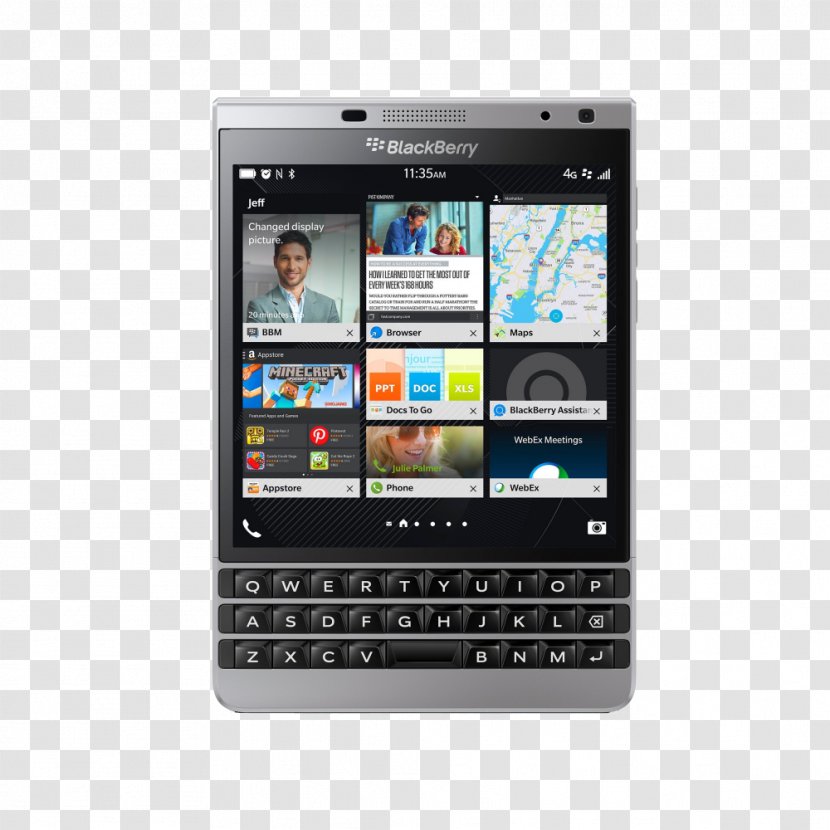 BlackBerry Passport Classic Z10 Smartphone Transparent PNG